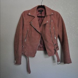 Forever 21 pink biker jacket